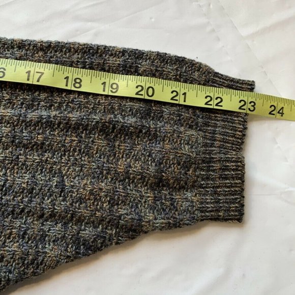 Vintage Bill Blass Sweater Mens XL USA Made Hand Framed Chunky Knit V Neck - Picture 10 of 10